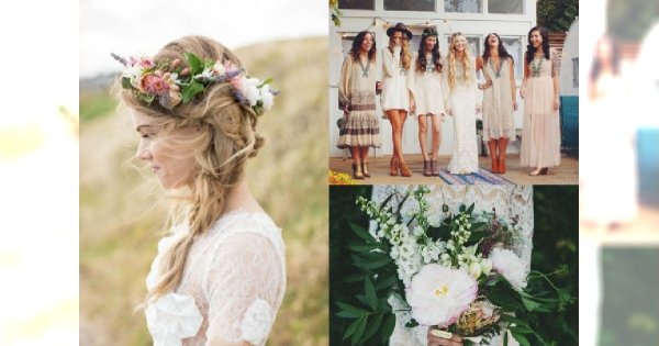 Boho styl przed ołtarzem - Zobacz najromantyczniejsze inspiracje na 2016