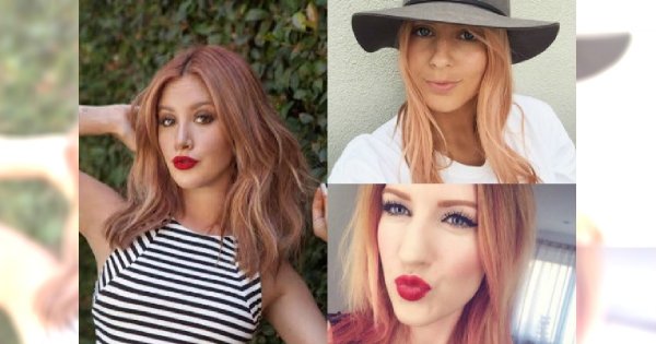 Strawberry  blonde - 20 zmysłowych i ciepłych koloryzacji na 2016 rok