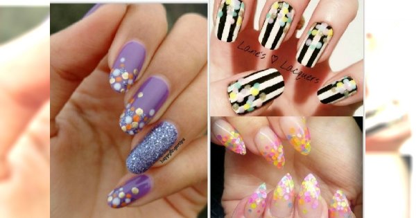 Przywołaj wiosnę z kolorowym Confetti Manicure! 20 wesołych i uroczych propozycji na 2016