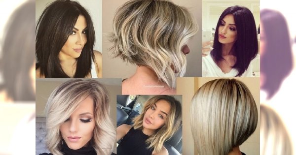 Półdługie Fryzury Z Grzywką Cieniowane Messy Lob Inspiracje