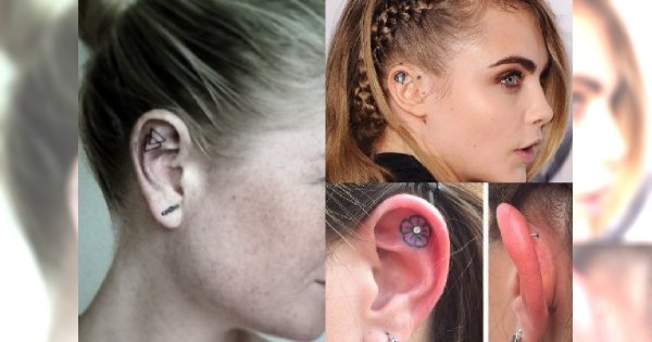 Ponad 33 dziewczęcych wzorów tatuaży na wewnętrznej stronie ucha - Sięgnij po stylowe inspiracje!