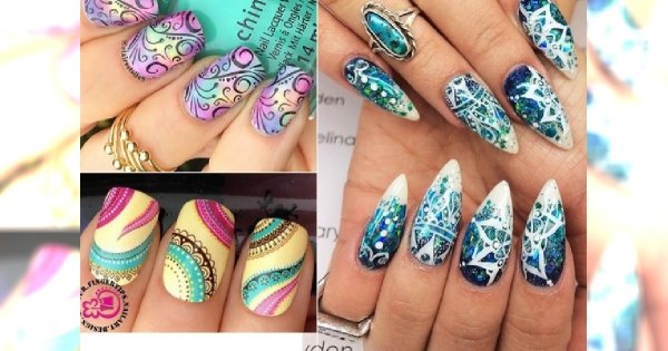 Aztec manicure - szalone wzorki na wiosenne dni
