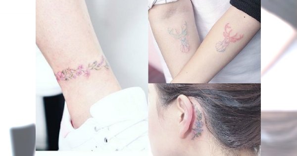 Delikatne i subtelne tatuaże, którym nie oprze się żadna dziewczyna! Ponad 20 pastelowych propozycji, które Was zachwycą!