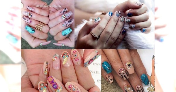 Hipnotyzujące manicure z stylu Boho - Skuś się na najmodniejsze wzory na lato 2016!