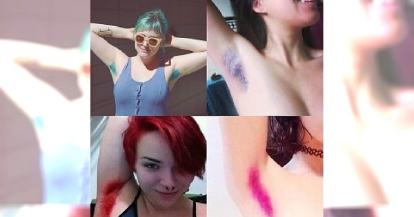 Kolorowe włosy pod pachami. Dlaczego one to robią?!