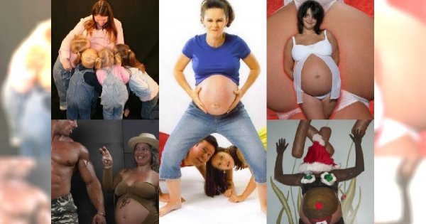 Żenujące sesje zdjęciowe: Z tych ciężarnych fotografii śmieje się cały internet!