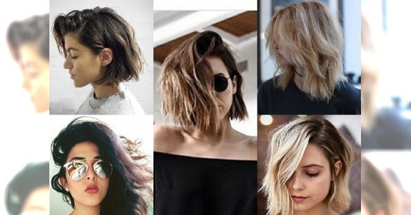 Średnie fryzury messy hair - Włosy najładniej prezentują się potargane wiatrem!