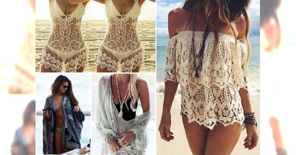 Boho cover ups - stylowe nakrycia na plażę w stylu boho