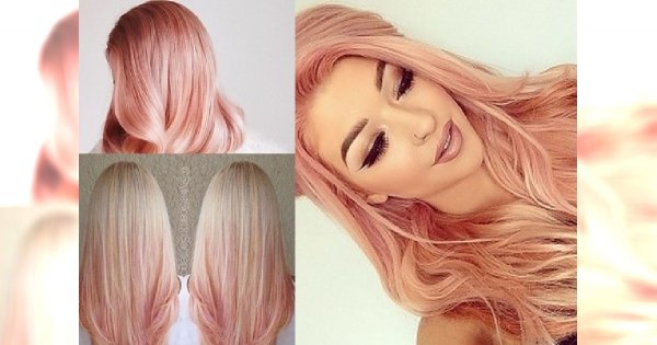Koloryzacja rose gold dla blondynek