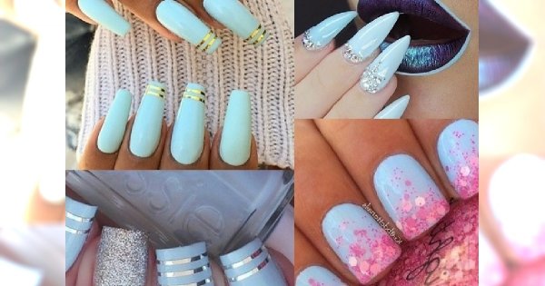 Baby blue manicure na różne sposoby - znadź swój ulubiony!