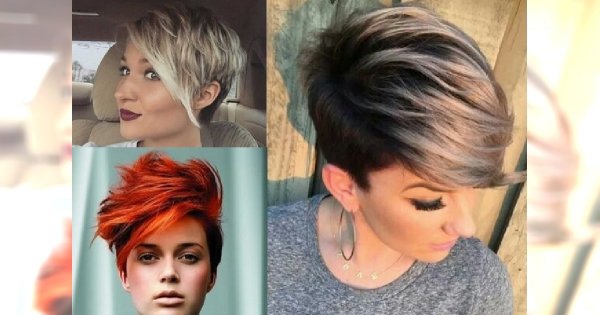 Super modna cięcia pixie z dłuższą grzywką