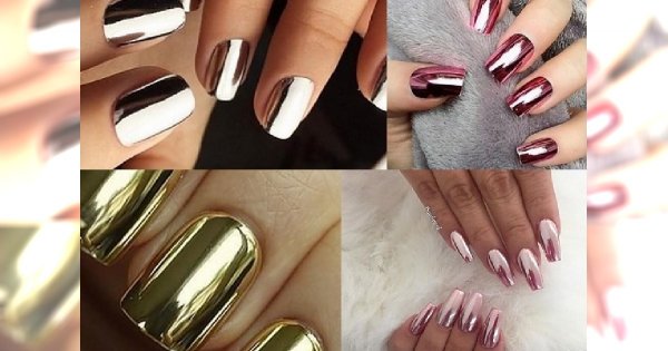Lustereczko, powiedz przecie.... Mirror effect manicure