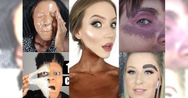 100 warstw kosmetyku - 15 Youtubowych wyzwań, które zaszły za daleko