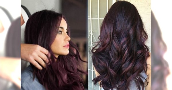Plum hair - śliwkowy odcień, który podbił serca Internautek