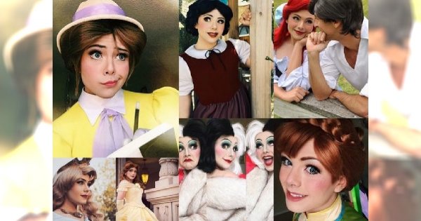 W całości oddał się swojej fascynacji, którą są... księżniczki Disney'a! Dzięki makijażowi i kostiumom, przenosi nas w ten bajkowy świat... JEST PERFEKCYJNY!