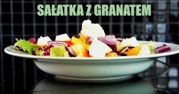 Sałatka z fetą i granatem