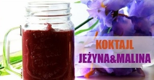 Koktajl owocowy z jeżynami