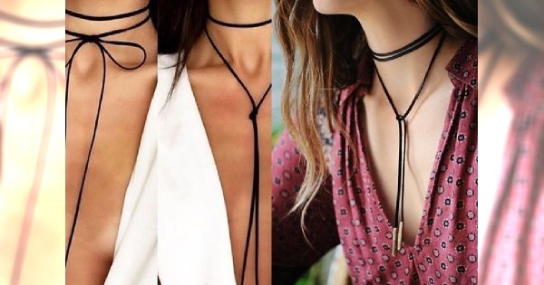 STYLOWA BIŻUTERIA za grosze! Choker z rzemyka