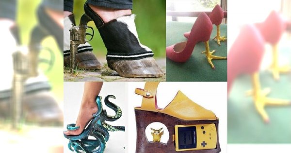 PORAŻKA! Najdziwniejsze buty na świecie - czy w tym w ogóle da się chodzić?