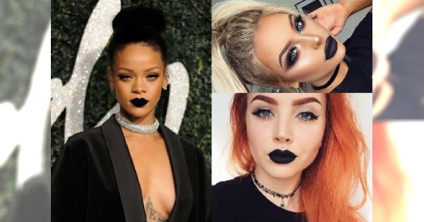 Czarna szminka będzie hitem zimy 2017! Rihanna już ją pokochała, pokochasz i ty!