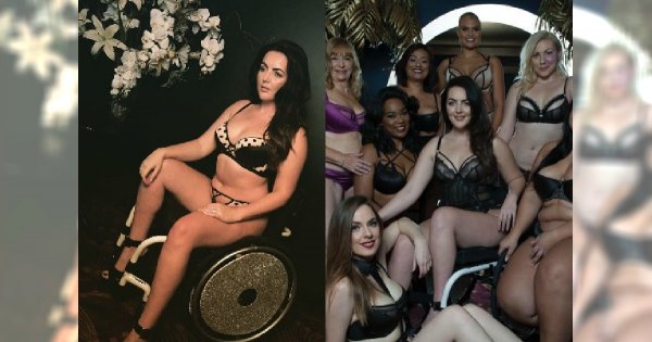 Modelka na wózku reklamuje bieliznę! Zobaczcie zdjęcia