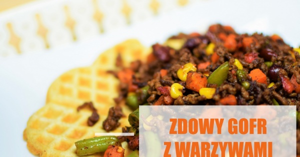 Zdrowe gofry z mięsem na meksykańską nutę