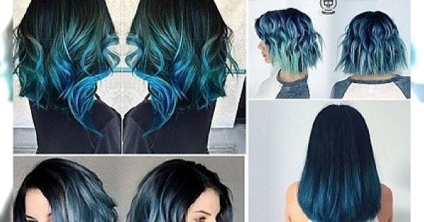 Blue ombre - nieziemsko piękny efekt dla brunetek