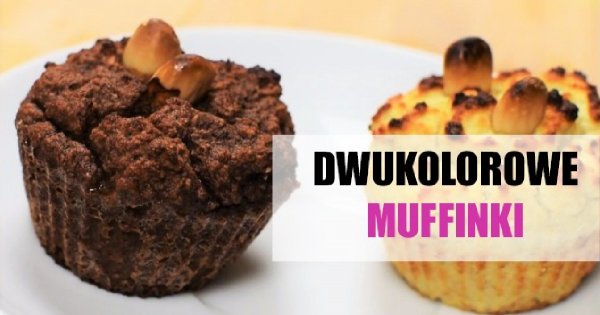 Zdrowe muffinki z mąki kokosowej w dwóch kolorach