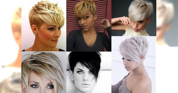 Cieniowane fryzury pixie z dłuższą grzywką - drapieżny styl jest w modzie!