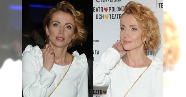 Katarzyna Zielińska w prostej sukience, ale spójrzcie na te buty. Chcemy takie mieć!