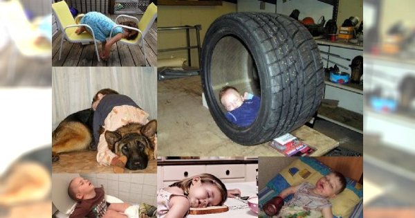 Dzieci są niesamowite! Poznajcie zuchów, które potrafią zasnąć WSZĘDZIE i w KAŻDEJ SYTUACJI! Zaskakująca galeria, która Cię rozbawi!