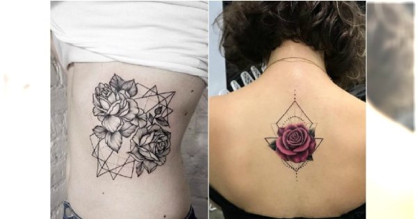 Geometric Rose Super Trend W Tatuażu Zobaczcie Najpiękniejsze