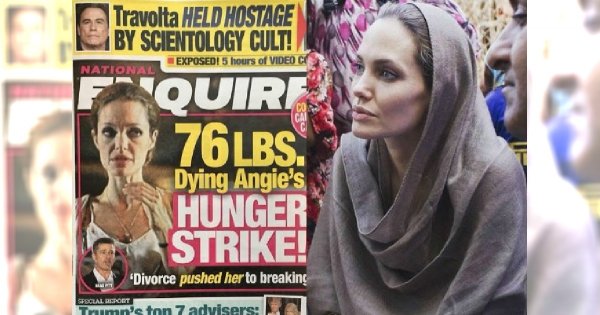 Doniesienia tabloidu: "Umierająca Angelina Jolie waży 34 kg". I te straszne zdjęcia. O co chodzi? Sprawdziliśmy