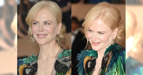 49-letnia Nicole Kidman w sukience z dekoltem! Ale naszą uwagę zwraca coś innego. OMG, OGROMNA różnica!
