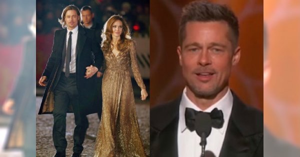 Złote Globy: Brad Pitt powrócił po rozstaniu z Angeliną Jolie! Wyglądał ŚWIETNIE. Oklaski mówią wszystko