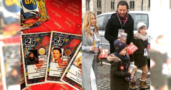 Małgorzata Rozenek i Radek Majdan z dziećmi zbierają na WOŚP! Piękny widok!
