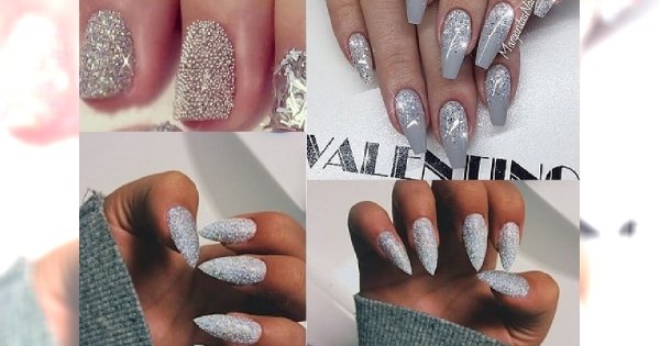 Sparkly Silver Manicure - olśnij wszystkich błyszczącymi paznokciami