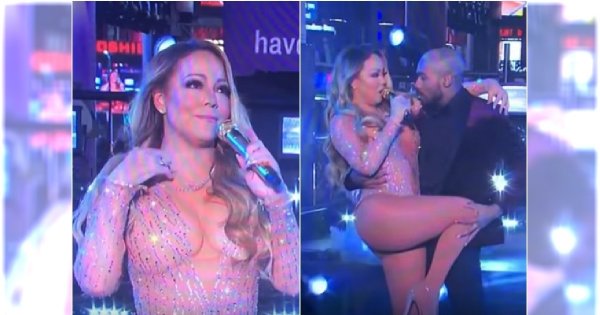 Ale wpadka! Mariah Carey dała plamę na sylwestrze w Nowym Jorku. Tego po doświadczonej diwie chyba nikt się nie spodziewał