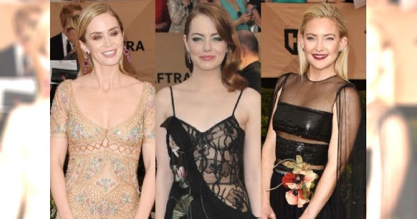 Emma Stone na SAG Awards. Ona i TAKIE PRZEŚWITY? Wow! Wybraliśmy 5 najpiękniejszych sukni