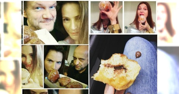 Gwiazdy zajadają się pączkami. Kto kupił w cukierni, a która młoda mama zrobiła domowe? Sprawdźcie!