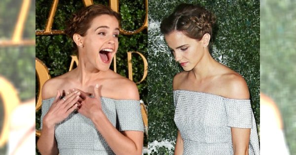 Emma Watson na premierze "Pięknej i bestii" w ZJAWISKOWEJ SUKNI. Z przodu zwyczajnie, ale spójrzcie na tył!
