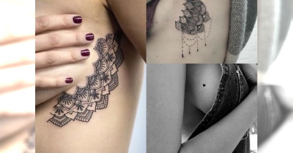 Dowody na to, że "side boob" to najlepsze miejsce na tatuaż! Śliczne propozycje