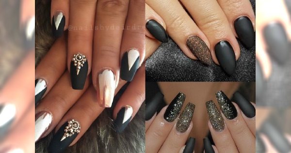 Manicure 2017: matowa czerń - klasyka wśród klasyki. Zobacz, jak ją ożywić!