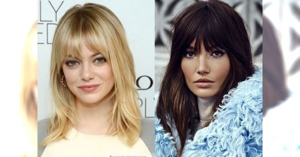 Półdługie fryzurki z grzywką to duet DOSKONAŁY! [GALERIA TRENDÓW]