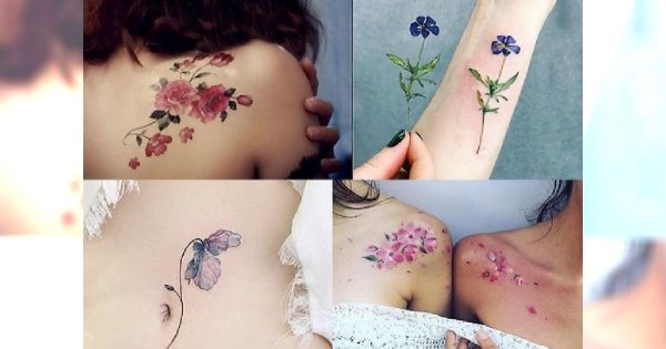 Kochacie ten motyw! Bardzo modne i kobiece kwieciste tatuaże - CUDEŃKA!