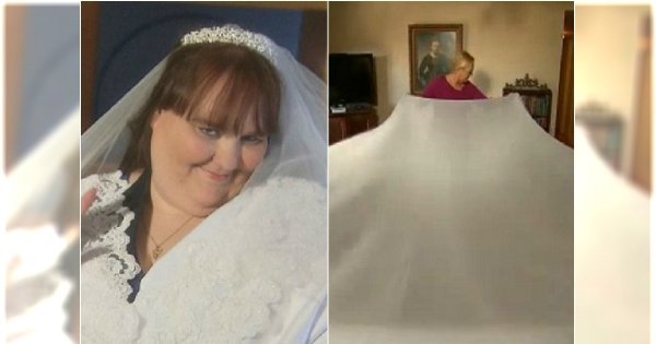 Oto najgrubsza panna młoda na świecie. Jej suknia ma rozmiar XXXXXXXXXL (ktoś to sobie w ogóle wyobraża?)