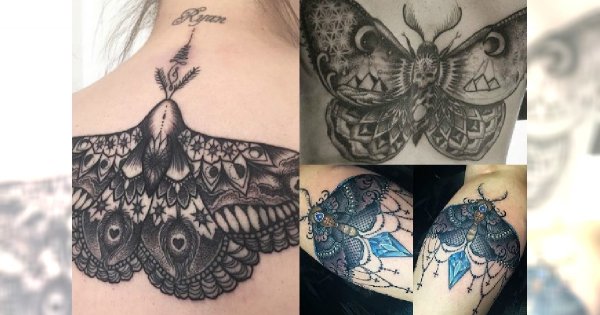 Tatuaż z motylem: myślisz: słodziutki? Nie, kiedy zobaczysz te propozycje na moth tatoo!