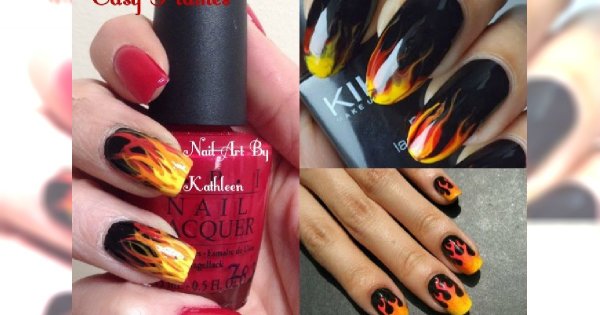 Płomienny manicure rozpali go do czerwoności ;) 20 ognistych propozycji