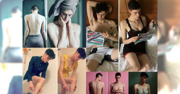 Pozuje do zdjęć, jako mężczyzna oraz jako kobieta. "Płciowość, to tylko wymysł społeczeństwa" - przekonuje androgyniczna modelka. W sieci zawrzało!