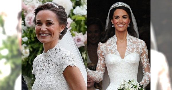 Suknie ślubne Pippy i Kate Middleton. Która z sióstr prezentowała się lepiej?